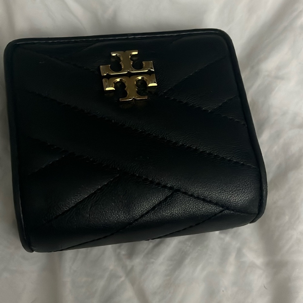 Tory Burch black folding wallet